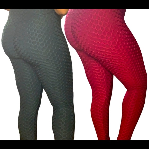 Textured Pattern Leggings - Picture 2 of 5